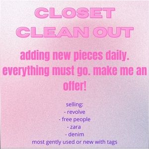 Everything must go! Gently used clothes for sale